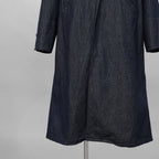 eofm イオフム / ショールカラー ロングコート / size L (INDIGO) 352031-in-ue