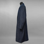 eofm イオフム / ショールカラー ロングコート / size L (INDIGO) 352031-in-ue