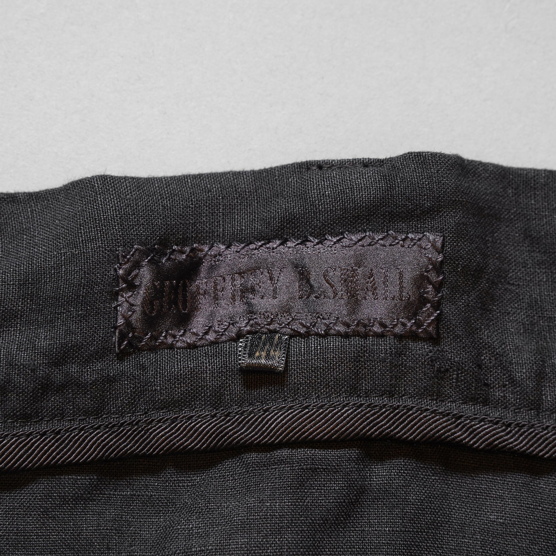 新品 Geoffrey B. Small ジェフリー B.スモール / 25SS Cropped Length Gurkha Rifleman Trouser / EV9P07 / size 44 (BLACK)