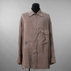 ZIGGY CHEN ジギーチェン / 美品 24SS GOLD LEAF LONG SLEEVE POCKET SHIRT 長袖シャツ/ 25SS OM 2510741 / size 44 (PINK GRAY)  352032-in-ue
