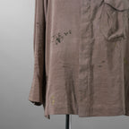 ZIGGY CHEN ジギーチェン / 美品 24SS GOLD LEAF LONG SLEEVE POCKET SHIRT 長袖シャツ/ 25SS OM 2510741 / size 44 (PINK GRAY)  352032-in-ue