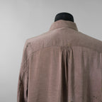 ZIGGY CHEN ジギーチェン / 美品 24SS GOLD LEAF LONG SLEEVE POCKET SHIRT 長袖シャツ/ 25SS OM 2510741 / size 44 (PINK GRAY)  352032-in-ue