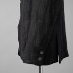Calmlence カームレンス / 24AW JACKET010 Peaked Lapel Sack Coat Patchwork Jacquard Cloth. Black. Collection 003. サックコート  / JACKET010 / size 3 (BLACK) ジャケット ブレザー