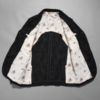 Calmlence カームレンス / 24AW JACKET010 Peaked Lapel Sack Coat Patchwork Jacquard Cloth. Black. Collection 003. サックコート  / JACKET010 / size 3 (BLACK) ジャケット ブレザー