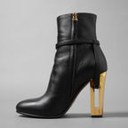 FENDI フェンディ / 23AW Delfina Ankle Boots デルフィナ アンクル ブーツ / size 36 (BLACK×GOLD) レディース シューズ