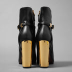 FENDI フェンディ / 23AW Delfina Ankle Boots デルフィナ アンクル ブーツ / size 36 (BLACK×GOLD) レディース シューズ