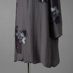 Yohji Yamamoto POUR HOMME ヨウジヤマモト プールオム / 25SS SMALL FLOWERS 3COLLAR SHIRT / ロング丈 長袖シャツ / HP-B59-452 / size 2 (BLACK)