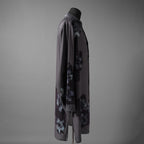 Yohji Yamamoto POUR HOMME ヨウジヤマモト プールオム / 25SS SMALL FLOWERS 3COLLAR SHIRT / ロング丈 長袖シャツ / HP-B59-452 / size 2 (BLACK)