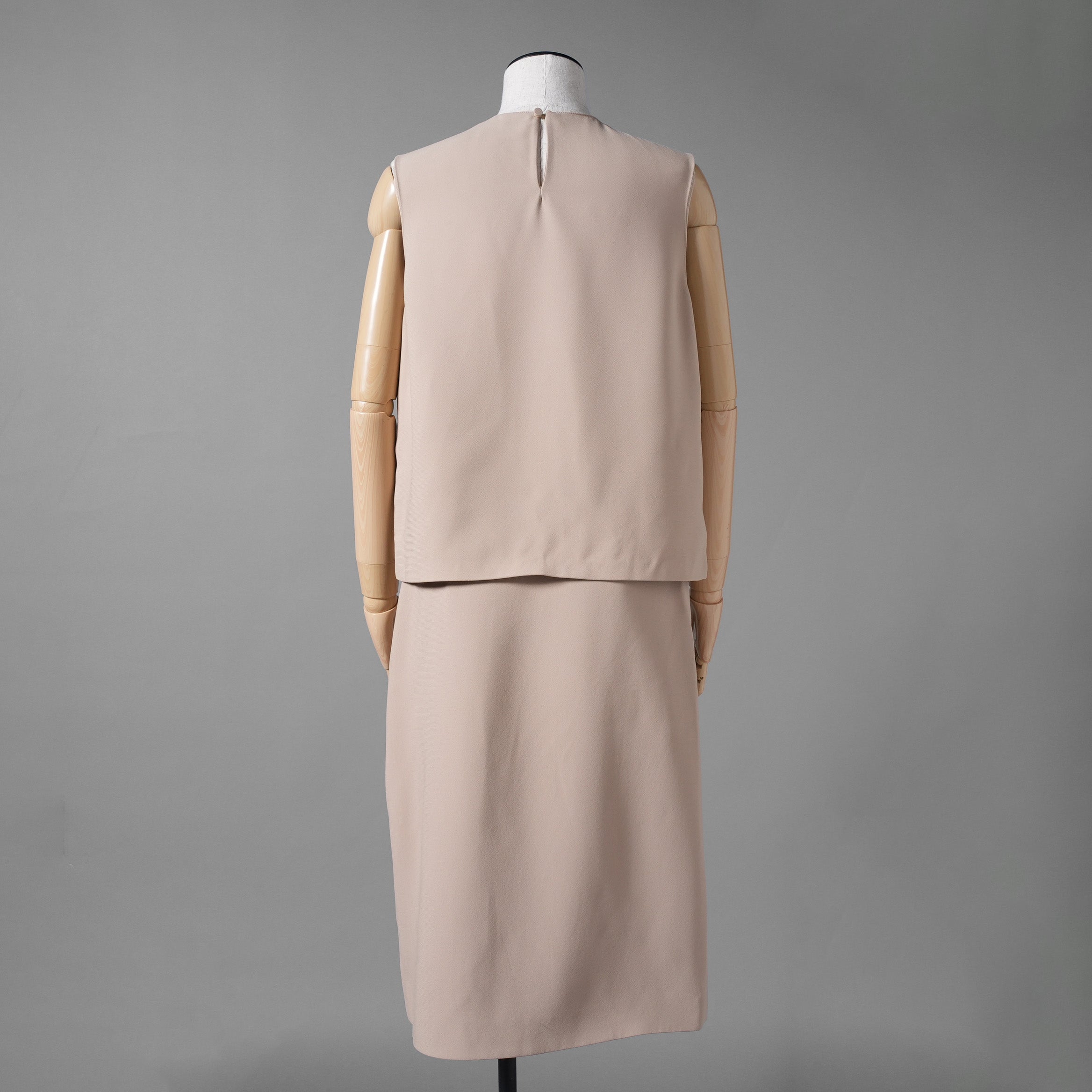 FENDI フェンディ / 22SS ノースリーブトップス ラップナロースカート セットアップ / ノースリーブ FS7886 AJXQ / スカート FQ7250 AJXQ / size 40 (PINK BEIGE) レディース ドレス
