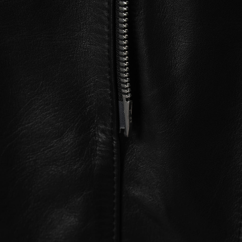 未使用 ISAMU KATAYAMA BACKLASH イサムカタヤマ バックラッシュ / 23AW MONOCHROME LUXURY STEER 0.6mm HOODED COAT フーデッドレザー コート アウター / 2078-03 / size M (BLACK) 352053-in-ue