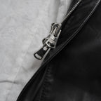 未使用 ISAMU KATAYAMA BACKLASH イサムカタヤマ バックラッシュ / 23AW MONOCHROME LUXURY STEER 0.6mm HOODED COAT フーデッドレザー コート アウター / 2078-03 / size M (BLACK) 352053-in-ue