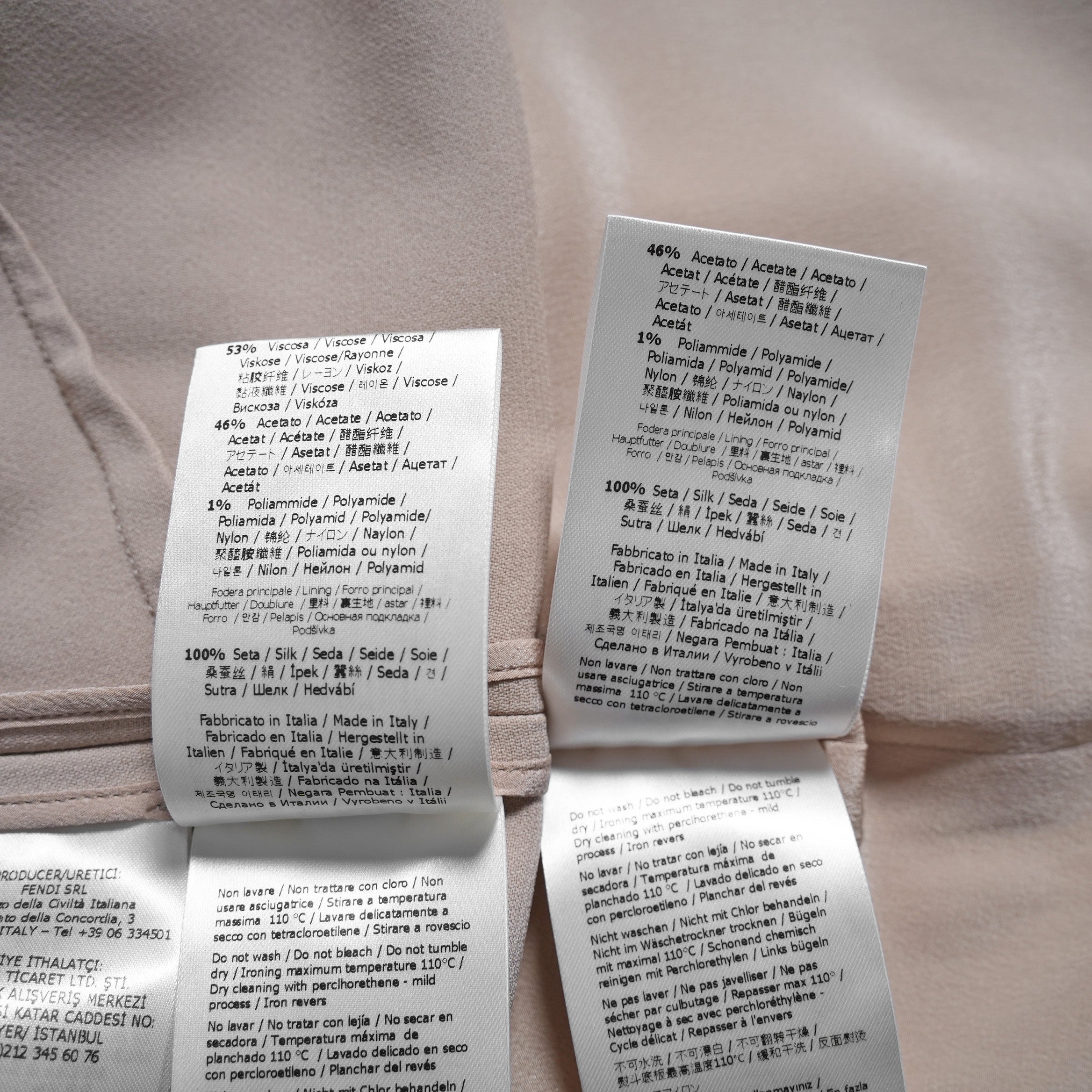 FENDI フェンディ / 22SS ノースリーブトップス ラップナロースカート セットアップ / ノースリーブ FS7886 AJXQ / スカート FQ7250 AJXQ / size 40 (PINK BEIGE) レディース ドレス