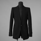 新品 DEVOA デヴォア / 23SS Jacket Mohair Wool モヘア ウール テーラード ジャケット / JKF-NWNO / size 1 (BLACK) 1230007-alm