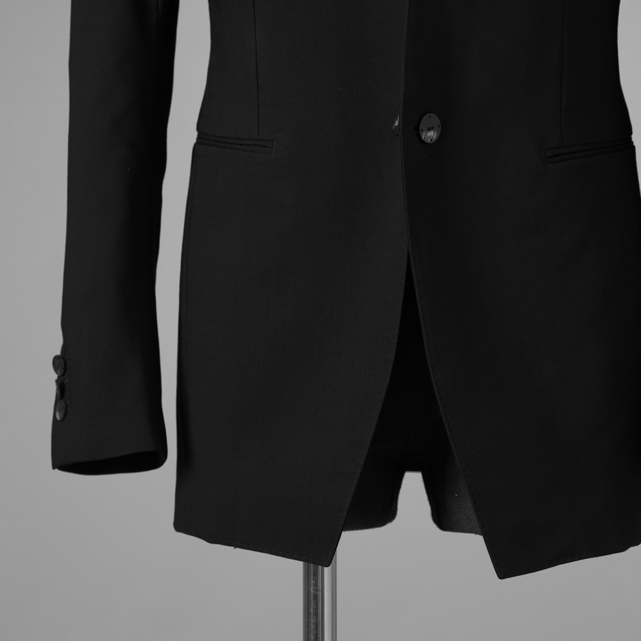 新品 DEVOA デヴォア / 23SS Jacket Mohair Wool モヘア ウール テーラード ジャケット / JKF-NWNO / size 1 (BLACK) 1230007-alm