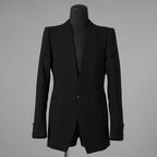 新品 DEVOA デヴォア / 23SS Jacket Mohair Wool モヘア ウール テーラード ジャケット / JKF-NWNO / size 1 (BLACK) 1230007-alm