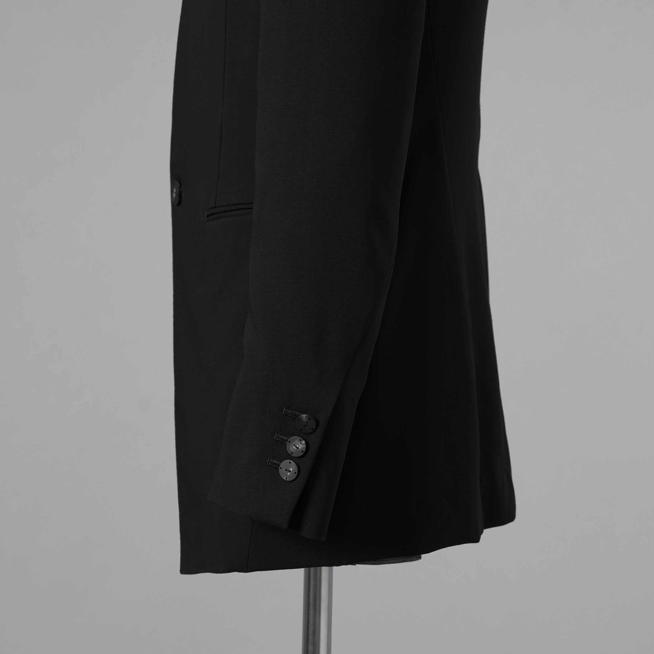 新品 DEVOA デヴォア / 23SS Jacket Mohair Wool モヘア ウール テーラード ジャケット / JKF-NWNO / size 1 (BLACK) 1230007-alm