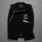 新品 DEVOA デヴォア / 23SS Jacket Mohair Wool モヘア ウール テーラード ジャケット / JKF-NWNO / size 1 (BLACK) 1230007-alm