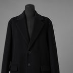 VALENTINO GARAVANI ヴァレンティノ ガラヴァーニ / 美品 23AW 袖ロゴ ウール ロング コート / 3V3CA4347TU / size 46 (BLACK) 352033-in-ue