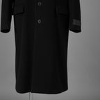 VALENTINO GARAVANI ヴァレンティノ ガラヴァーニ / 美品 23AW 袖ロゴ ウール ロング コート / 3V3CA4347TU / size 46 (BLACK) 352033-in-ue