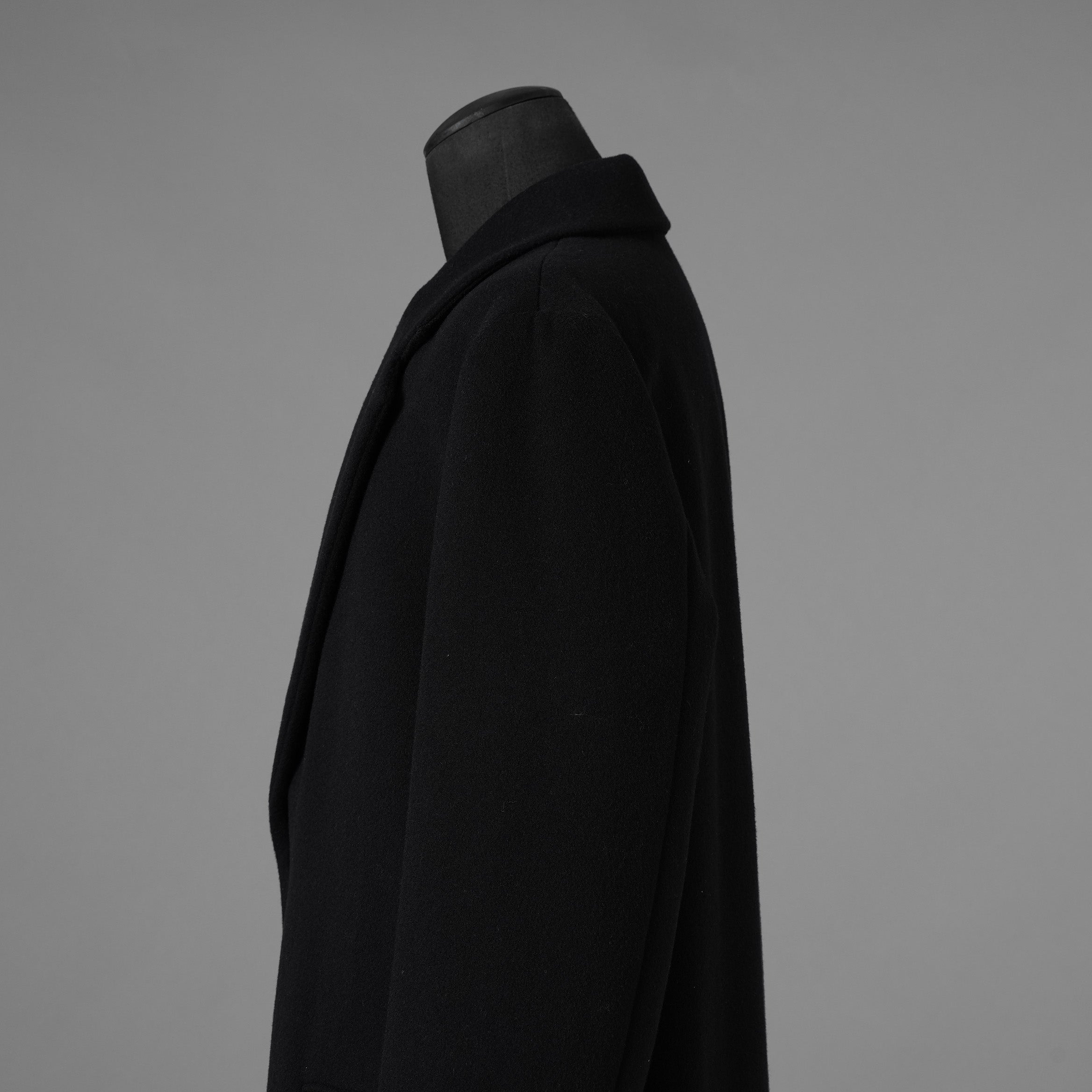 VALENTINO GARAVANI ヴァレンティノ ガラヴァーニ / 美品 23AW 袖ロゴ ウール ロング コート / 3V3CA4347TU / size 46 (BLACK) 352033-in-ue
