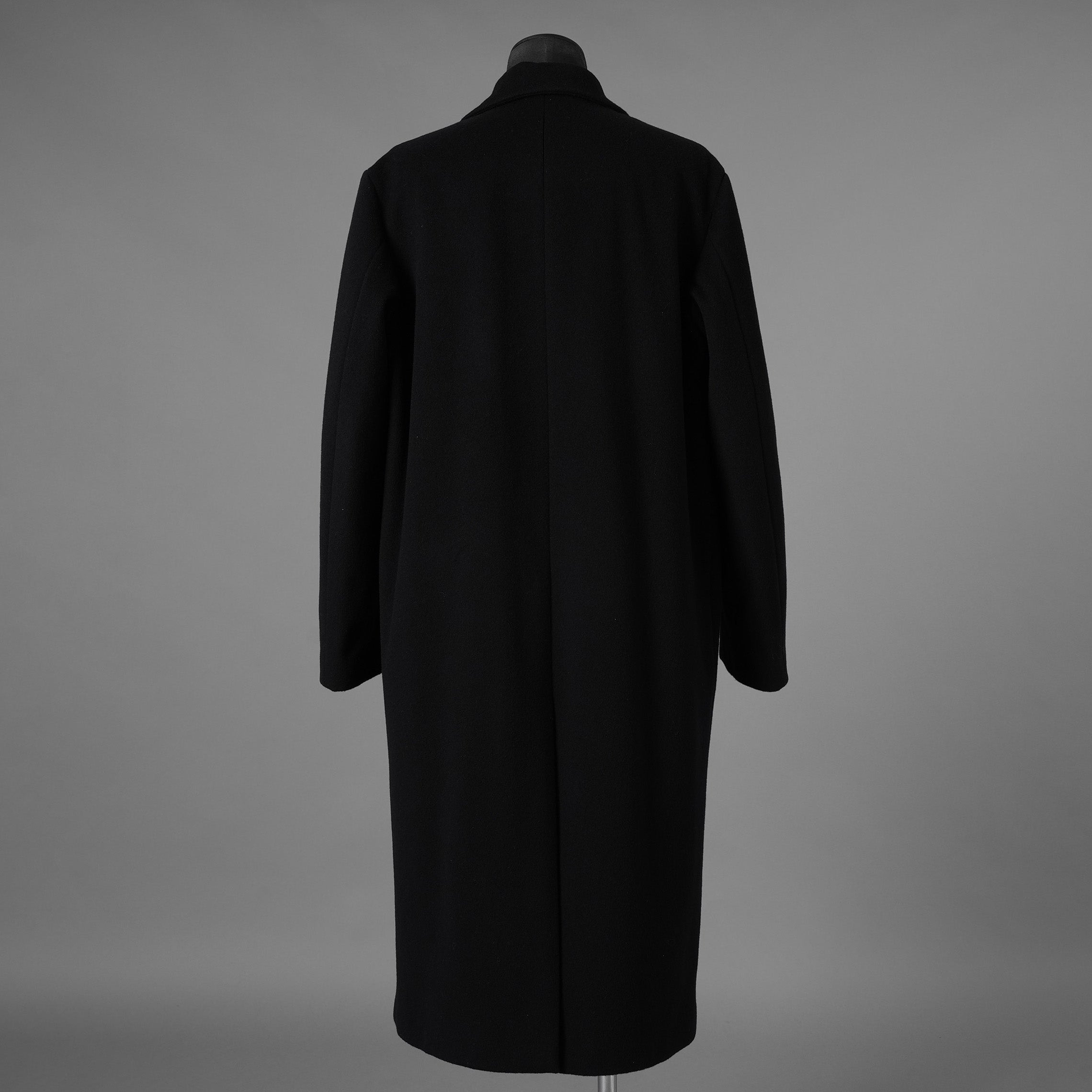 VALENTINO GARAVANI ヴァレンティノ ガラヴァーニ / 美品 23AW 袖ロゴ ウール ロング コート / 3V3CA4347TU / size 46 (BLACK) 352033-in-ue