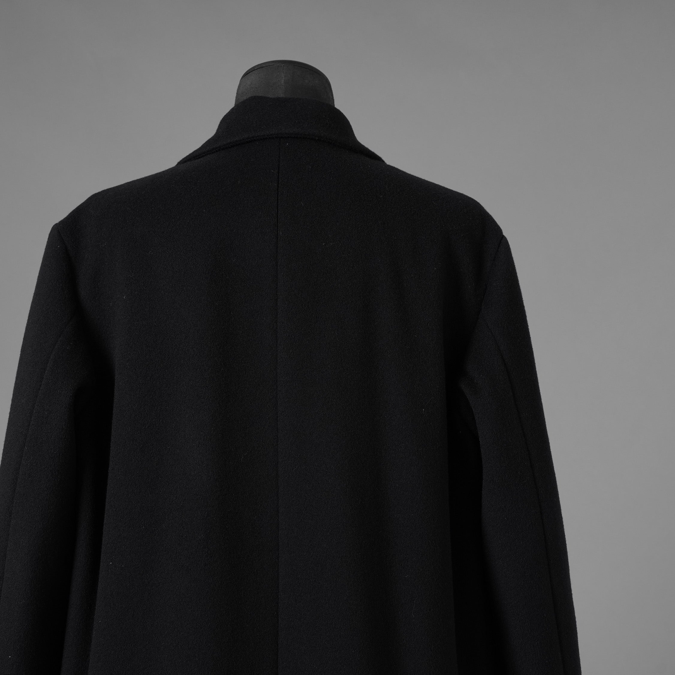 VALENTINO GARAVANI ヴァレンティノ ガラヴァーニ / 美品 23AW 袖ロゴ ウール ロング コート / 3V3CA4347TU / size 46 (BLACK) 352033-in-ue