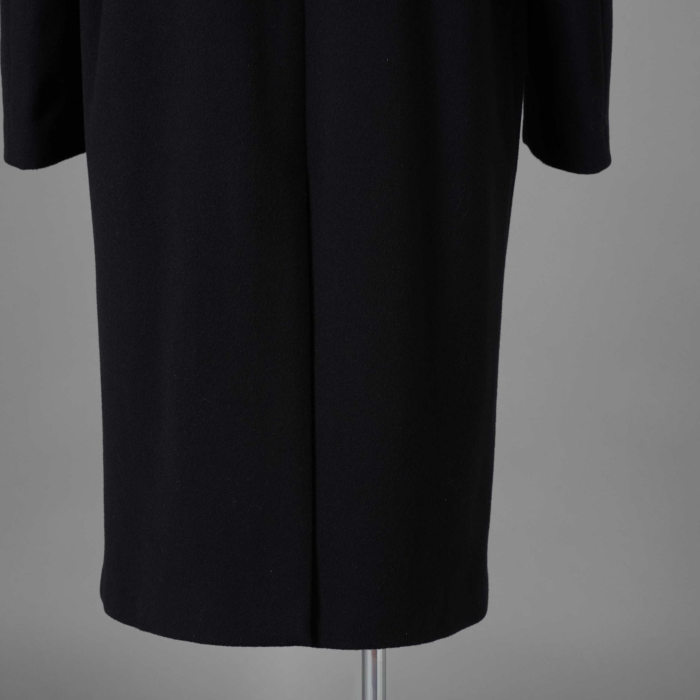 VALENTINO GARAVANI ヴァレンティノ ガラヴァーニ / 美品 23AW 袖ロゴ ウール ロング コート / 3V3CA4347TU / size 46 (BLACK) 352033-in-ue