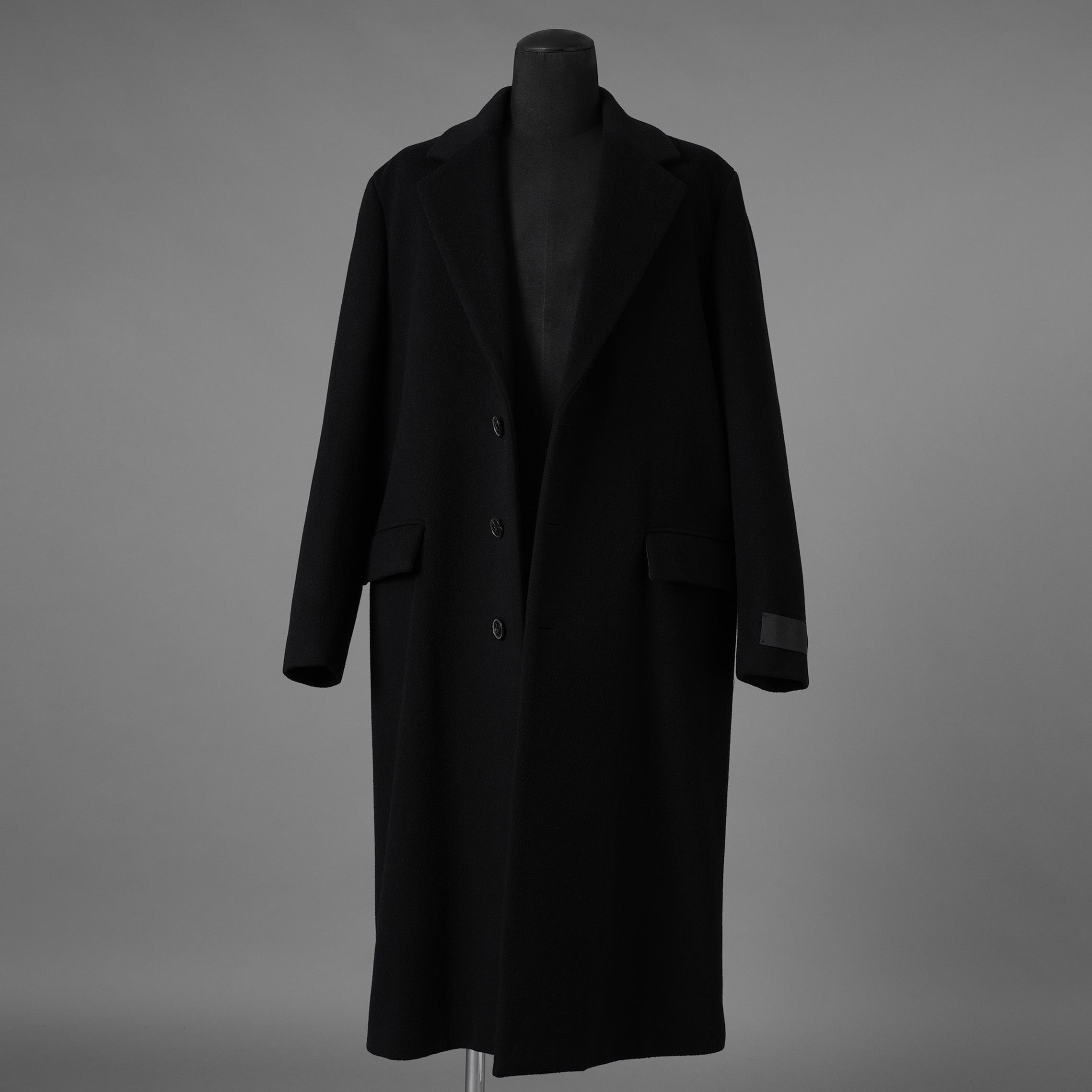 VALENTINO GARAVANI ヴァレンティノ ガラヴァーニ / 美品 23AW 袖ロゴ ウール ロング コート / 3V3CA4347TU / size 46 (BLACK) 352033-in-ue