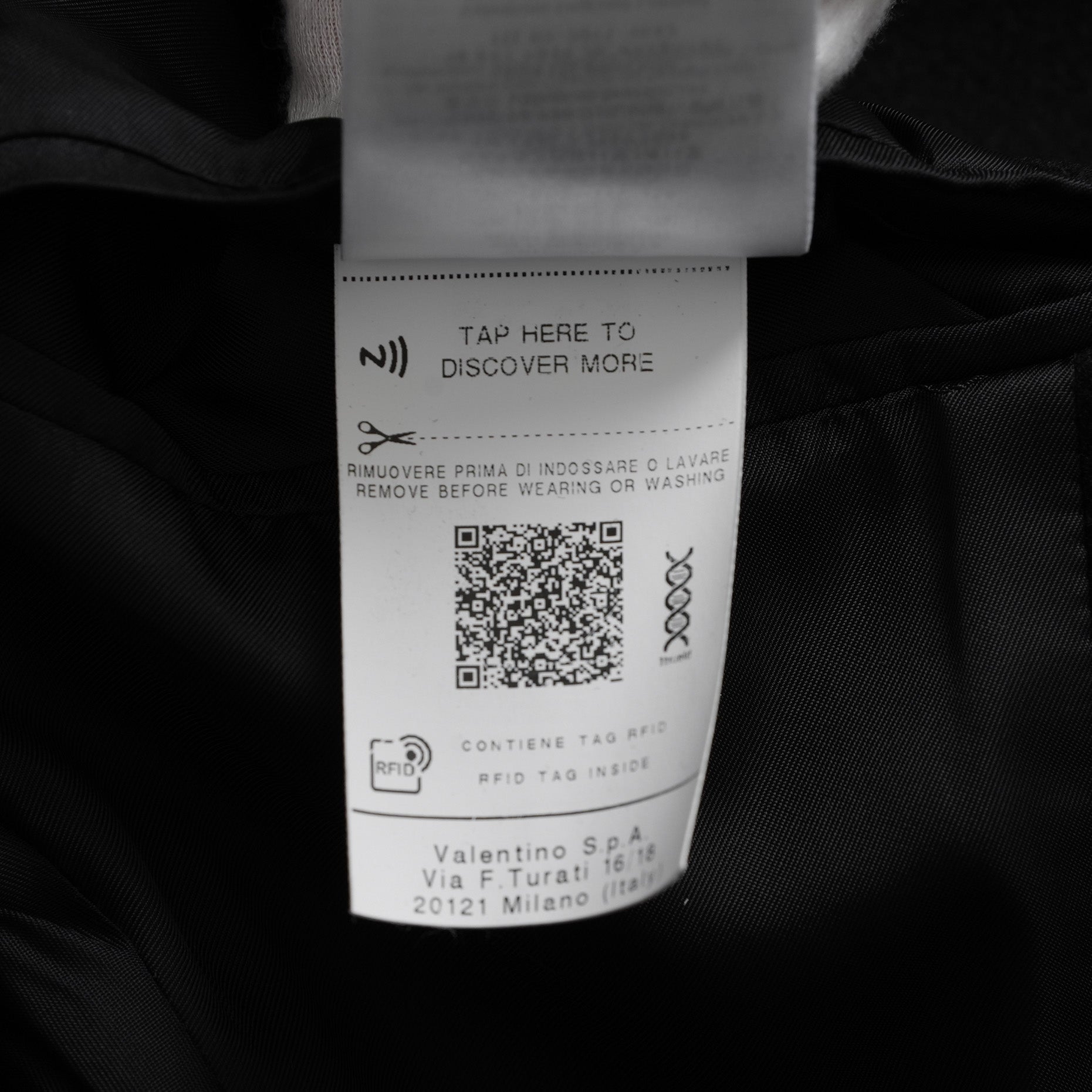 VALENTINO GARAVANI ヴァレンティノ ガラヴァーニ / 美品 23AW 袖ロゴ ウール ロング コート / 3V3CA4347TU / size 46 (BLACK) 352033-in-ue