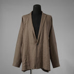 JAN-JAN VAN ESSCHE ヤンヤンヴァンエシュ / 美品 23SS JACKET#50 OVERSIZED BLAZER WITH INSEAM POCKETS AND BACK SPLIT / テーラード ジャケット/ size S (CEMENT GRAY) BEIGE系