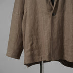 JAN-JAN VAN ESSCHE ヤンヤンヴァンエシュ / 美品 23SS JACKET#50 OVERSIZED BLAZER WITH INSEAM POCKETS AND BACK SPLIT / テーラード ジャケット/ size S (CEMENT GRAY) BEIGE系