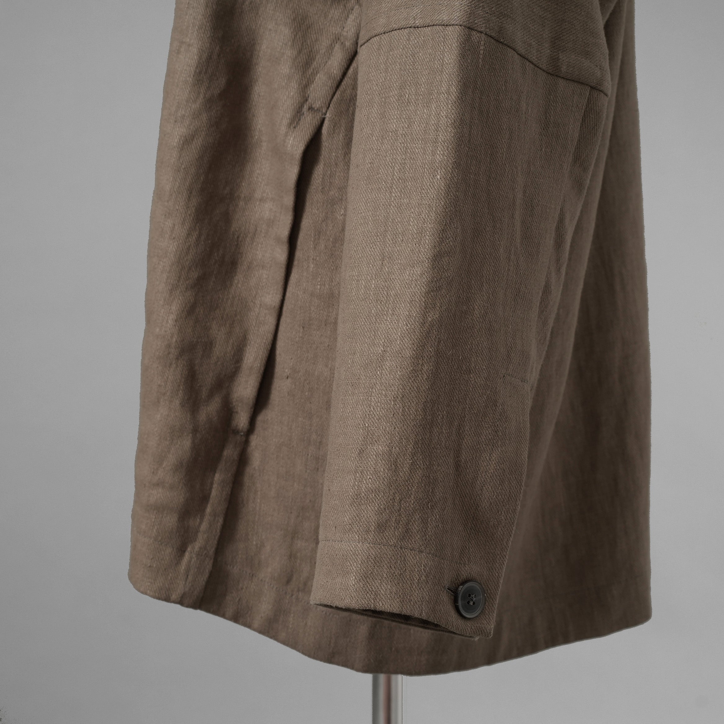 JAN-JAN VAN ESSCHE ヤンヤンヴァンエシュ / 美品 23SS JACKET#50 OVERSIZED BLAZER WITH INSEAM POCKETS AND BACK SPLIT / テーラード ジャケット/ size S (CEMENT GRAY) BEIGE系