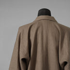JAN-JAN VAN ESSCHE ヤンヤンヴァンエシュ / 美品 23SS JACKET#50 OVERSIZED BLAZER WITH INSEAM POCKETS AND BACK SPLIT / テーラード ジャケット/ size S (CEMENT GRAY) BEIGE系