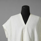 JAN-JAN VAN ESSCHE ヤンヤンヴァンエシュ / 美品 23SS SLEEVELESS, WIDE FIT V-NECK TUNIC / リネン チュニック / size S (NATUTAL)