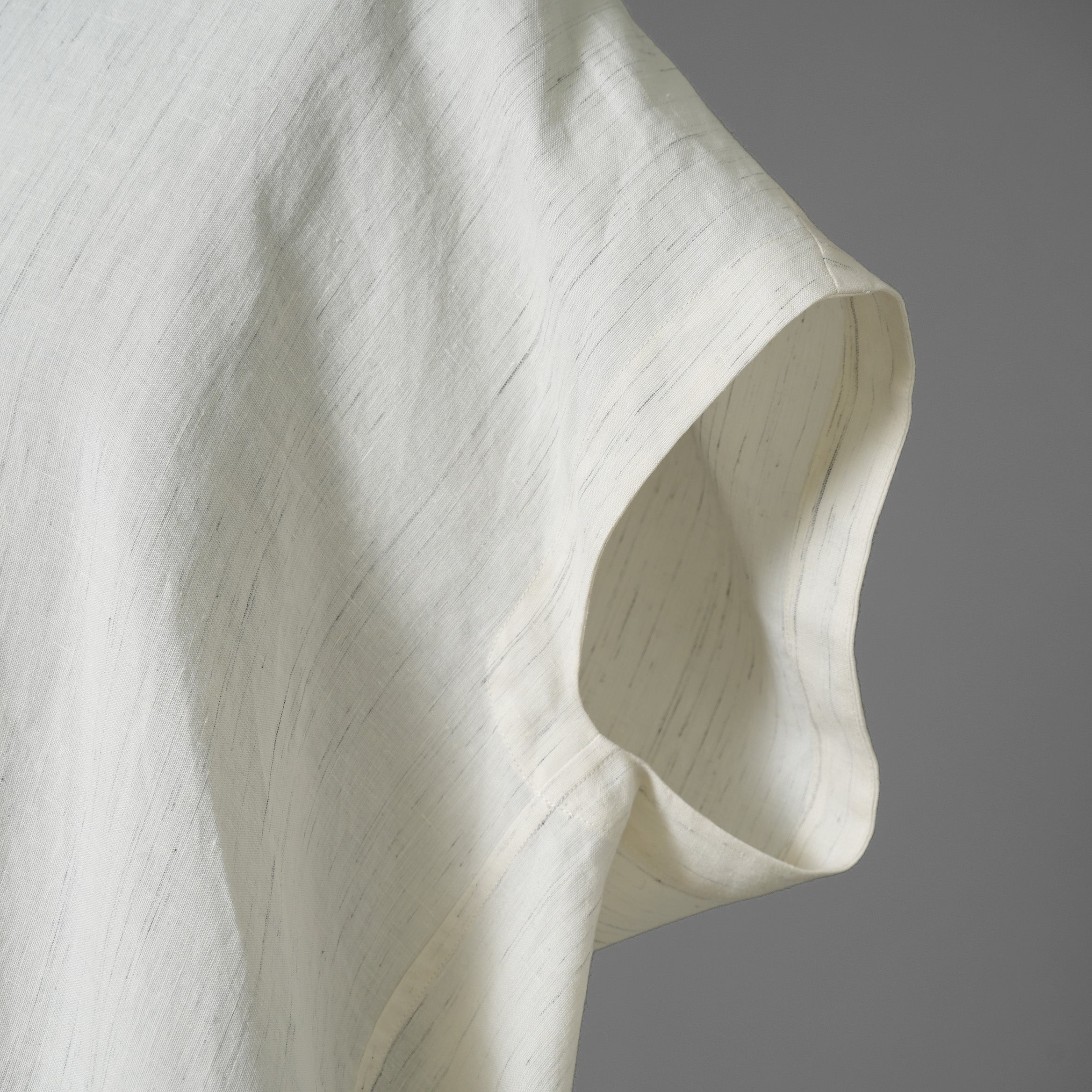 JAN-JAN VAN ESSCHE ヤンヤンヴァンエシュ / 美品 23SS SLEEVELESS, WIDE FIT V-NECK TUNIC / リネン チュニック / size S (NATUTAL)