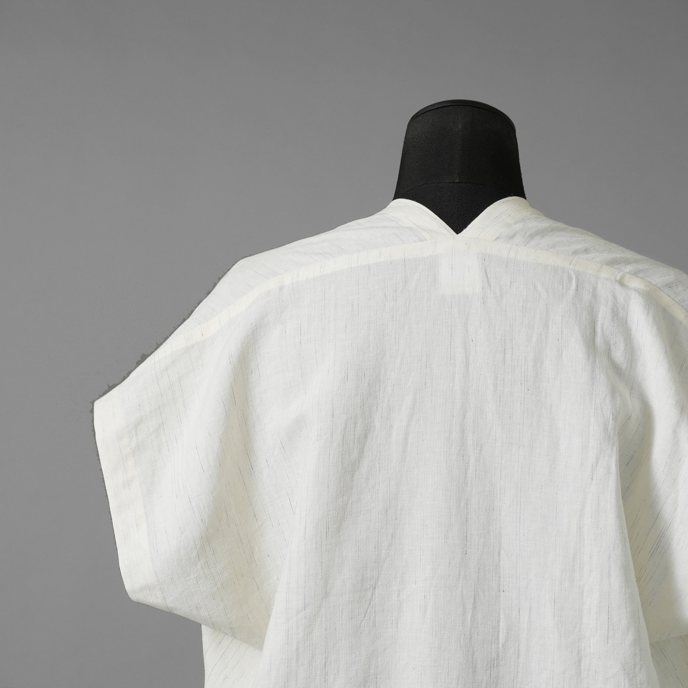 JAN-JAN VAN ESSCHE ヤンヤンヴァンエシュ / 美品 23SS SLEEVELESS, WIDE FIT V-NECK TUNIC / リネン チュニック / size S (NATUTAL)