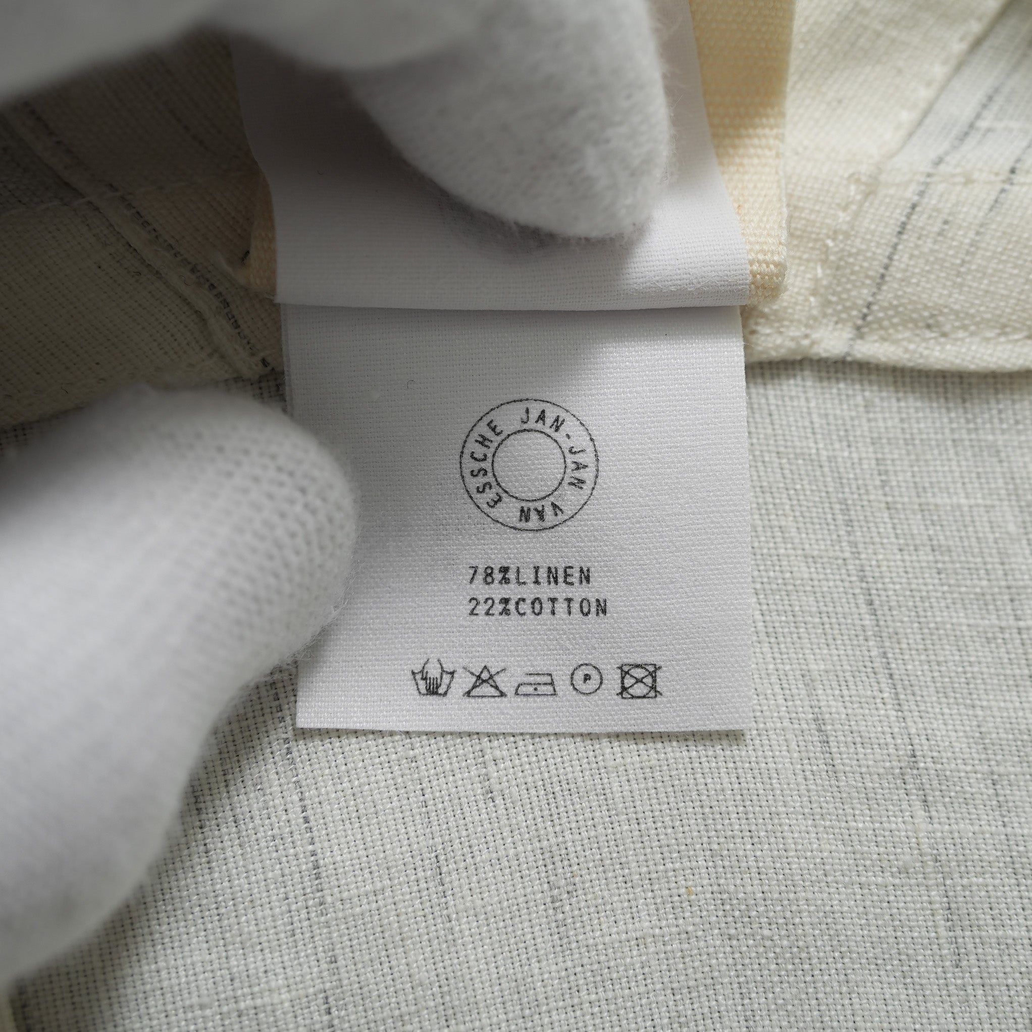 JAN-JAN VAN ESSCHE ヤンヤンヴァンエシュ / 美品 23SS SLEEVELESS, WIDE FIT V-NECK TUNIC / リネン チュニック / size S (NATUTAL)
