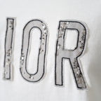 未使用 CHRISTIAN DIOR クリスチャンディオール / 20AW ビジュー レースロゴ 半袖Tシャツ / 1WBM13TEED01313 / size 12＋ (WHITE) レディース