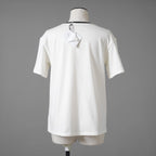未使用 CHRISTIAN DIOR クリスチャンディオール / 20AW ビジュー レースロゴ 半袖Tシャツ / 1WBM13TEED01313 / size 12＋ (WHITE) レディース
