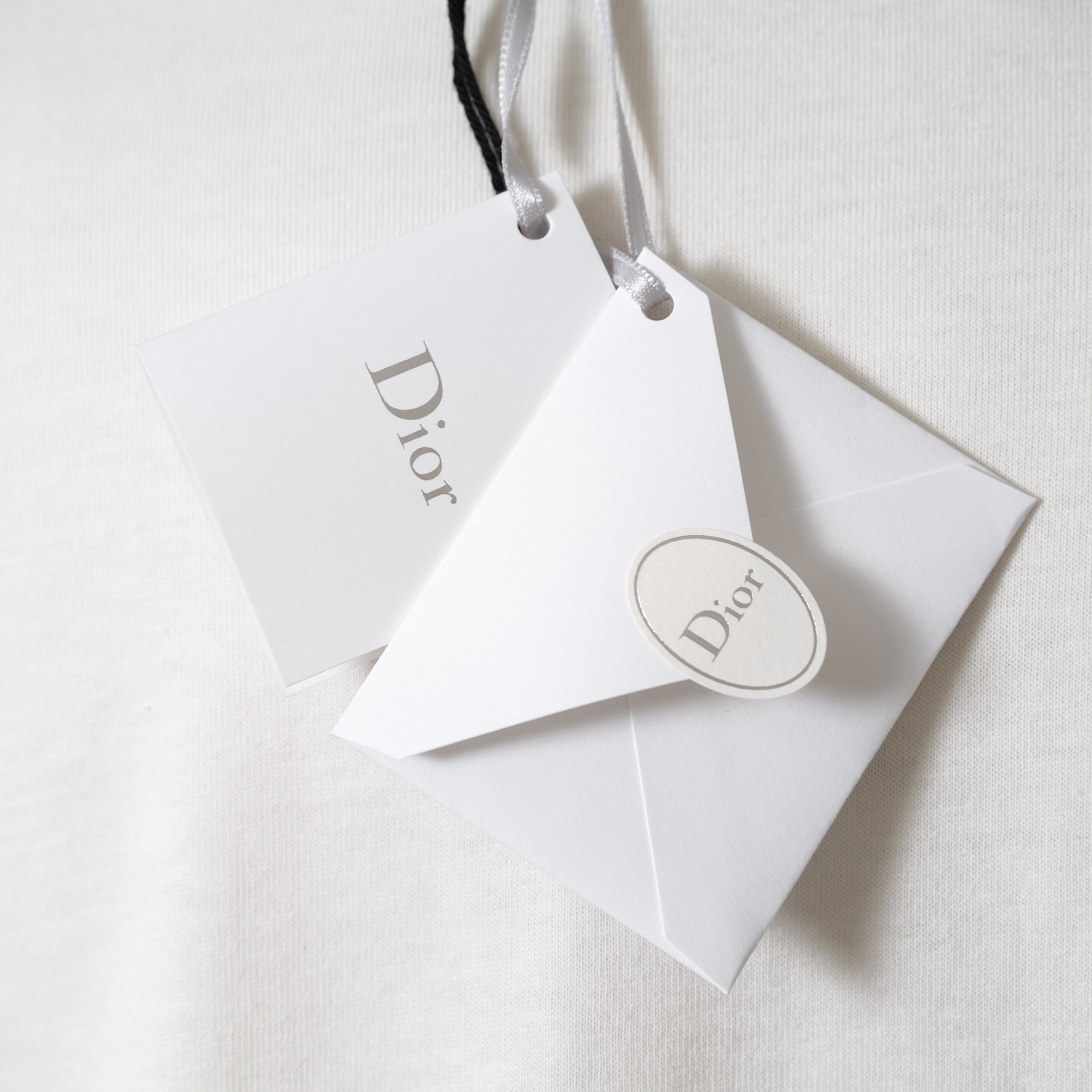 未使用 CHRISTIAN DIOR クリスチャンディオール / 20AW ビジュー レースロゴ 半袖Tシャツ / 1WBM13TEED01313 / size 12＋ (WHITE) レディース