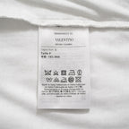 VALENTINO ヴァレンティノ / 美品 22SS フロントレース バックロゴTシャツ / 半袖Tシャツ / XB3MG1616WN / size S (WHITE) レディース