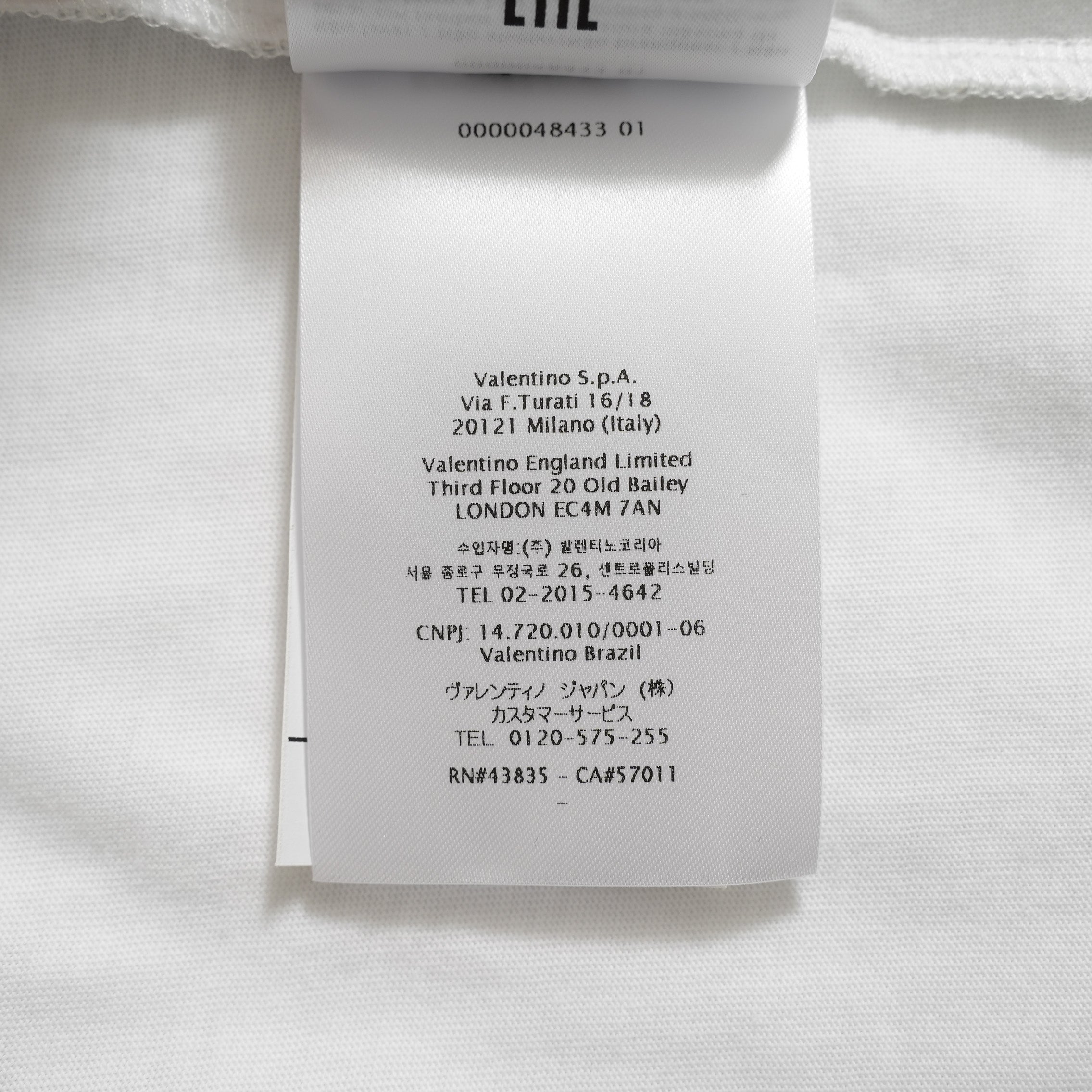 VALENTINO ヴァレンティノ / 美品 22SS フロントレース バックロゴTシャツ / 半袖Tシャツ / XB3MG1616WN / size S (WHITE) レディース