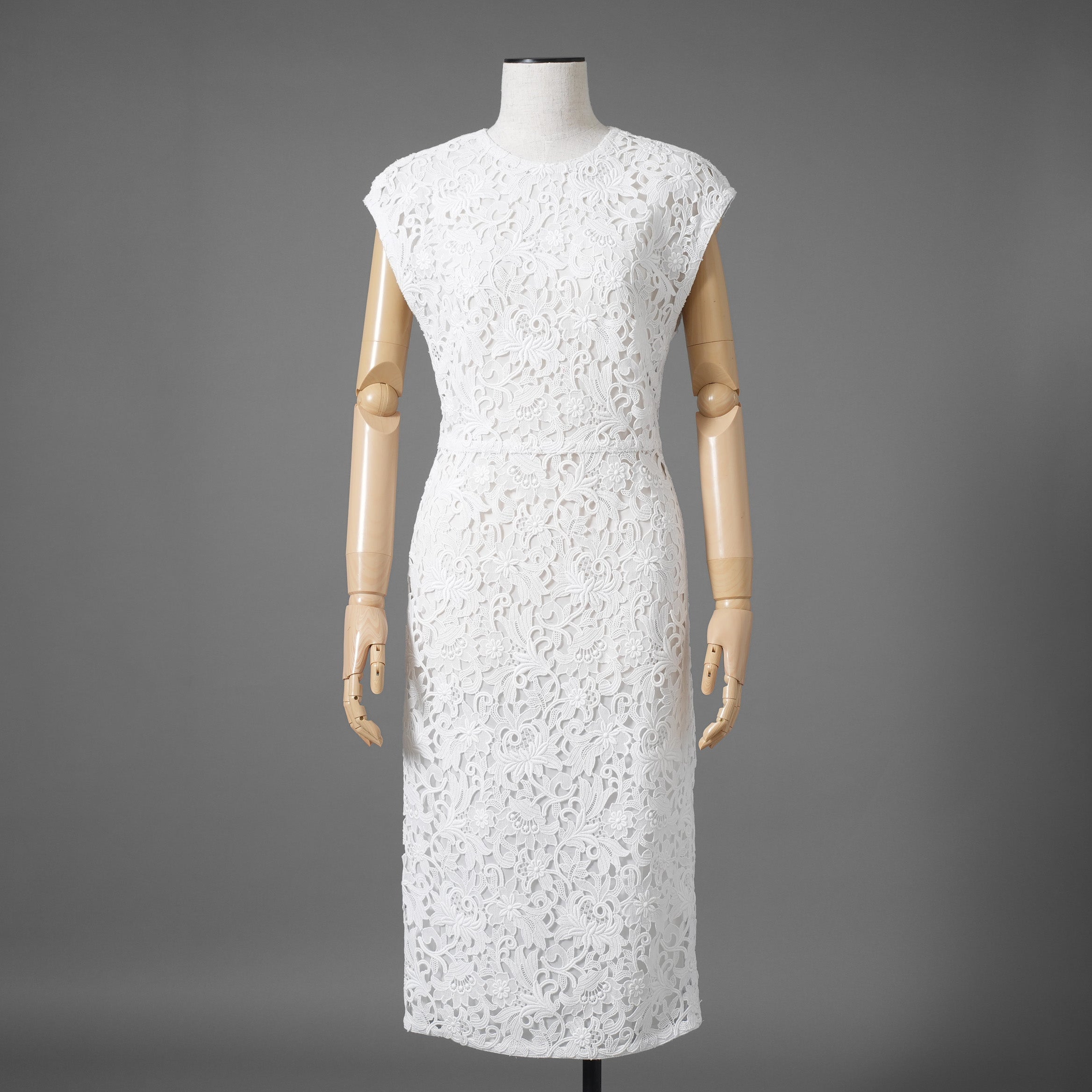 VALENTINO ヴァレンティノ/ 21SS 美品 総刺繍レース ワンピース ドレス / VB0VAVU33QG / size 38 (WHITE) レディース