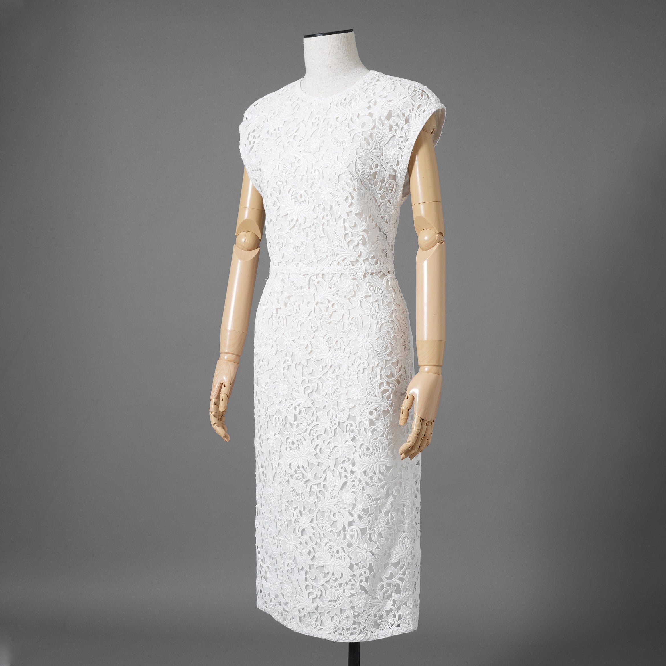 VALENTINO ヴァレンティノ/ 21SS 美品 総刺繍レース ワンピース ドレス / VB0VAVU33QG / size 38 (WHITE) レディース