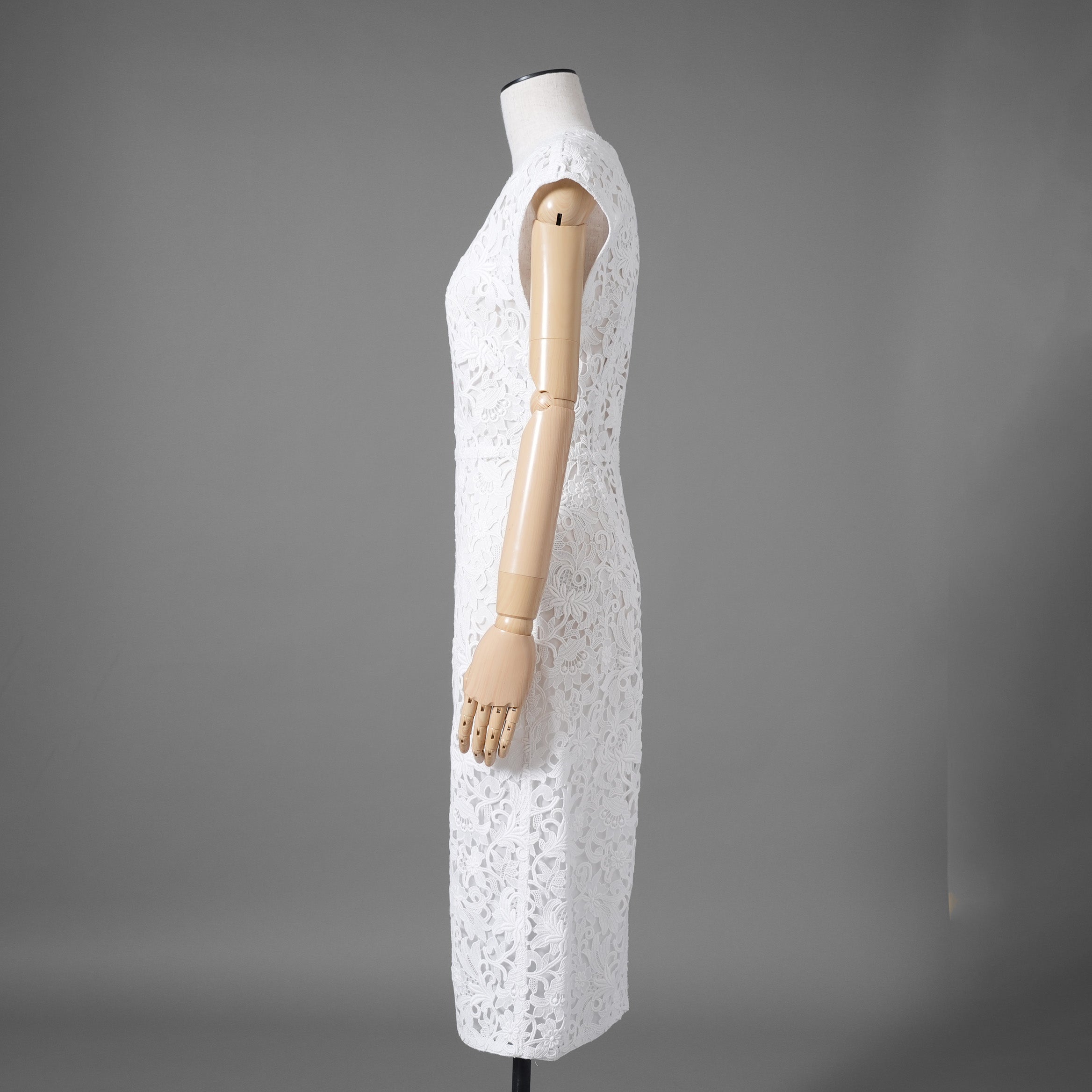 VALENTINO ヴァレンティノ/ 21SS 美品 総刺繍レース ワンピース ドレス / VB0VAVU33QG / size 38 (WHITE) レディース