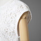 VALENTINO ヴァレンティノ/ 21SS 美品 総刺繍レース ワンピース ドレス / VB0VAVU33QG / size 38 (WHITE) レディース