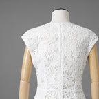 VALENTINO ヴァレンティノ/ 21SS 美品 総刺繍レース ワンピース ドレス / VB0VAVU33QG / size 38 (WHITE) レディース