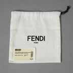超希少 FENDI フェンディ / 美品 F Is Fendi オーストリッチ レザー / FF ダイヤモンド エンベロープ フラットポーチ クラッチ バッグ アクセサリー / 8N0151 ANLO F11CB / IVORY WHITE 352030-izm