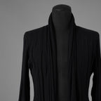 kiryuyrik キリュウキリュウ / 美品 18AW ストールロング カーディガン ニット / KI-HT13-057 / size S (BLACK)  123008-alm