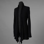 kiryuyrik キリュウキリュウ / 美品 18AW ストールロング カーディガン ニット / KI-HT13-057 / size S (BLACK)  123008-alm
